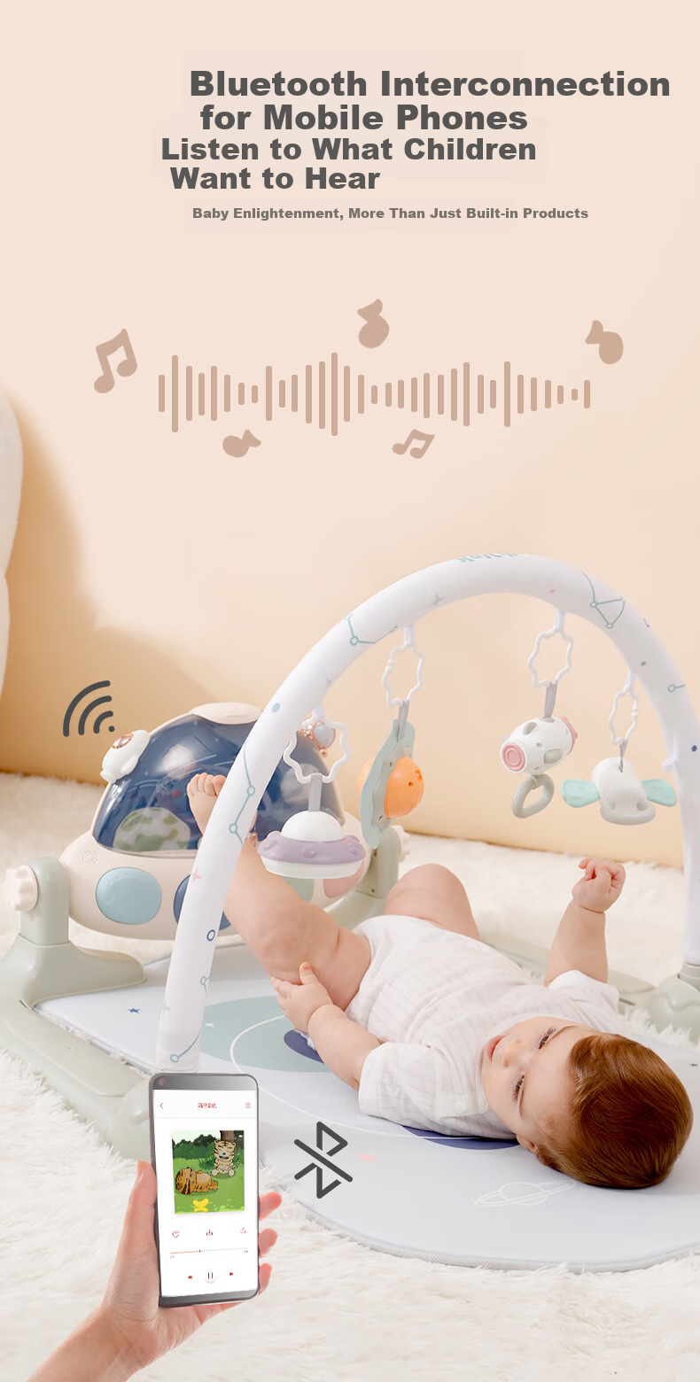 Karcher Little Lion Baby Fitness Frame Foot Piano Newborn Gift 0-1 Year Old Educational Toy Full Moon Present 5