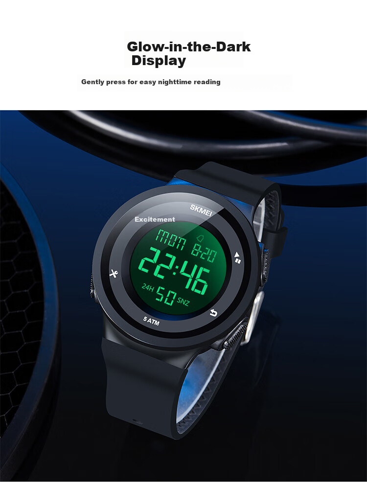 Skmei Student Digital Watch for Middle And High School Students, Teenagers' Sports Watch, Children's Alarm Clock, Time-Telling Watch, Birthday Gift 2045 11