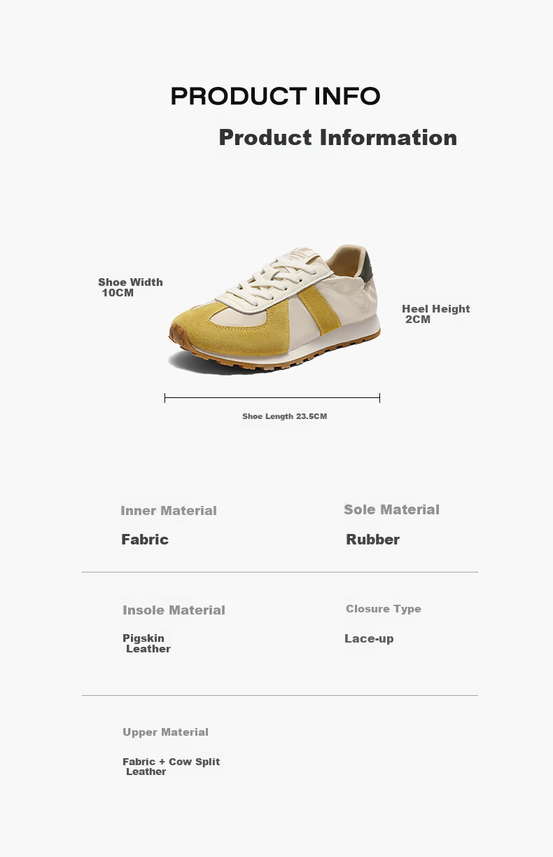 Belle Lightweight Oxygen Agan Training Shoes for Women Student Autumn New Lightweight Height Increasing Casual Shoes B2660CM5 Cream White 36 18
