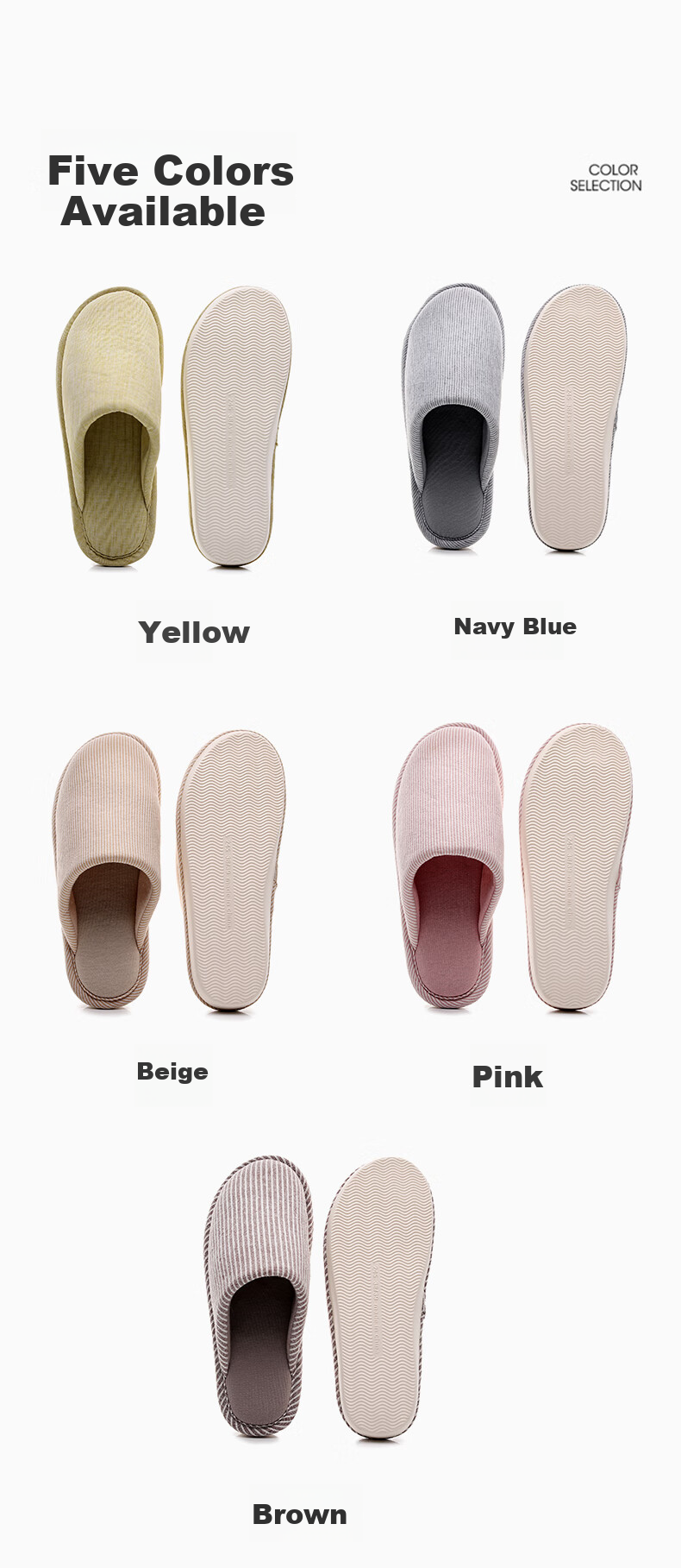 GUOLUOFEI Non-Stick High-End Couple Slippers, Spring And Autumn Home Indoor Non-Slip Thick-Soled Cotton Slippers for Men And Women, Winter Seaso 3