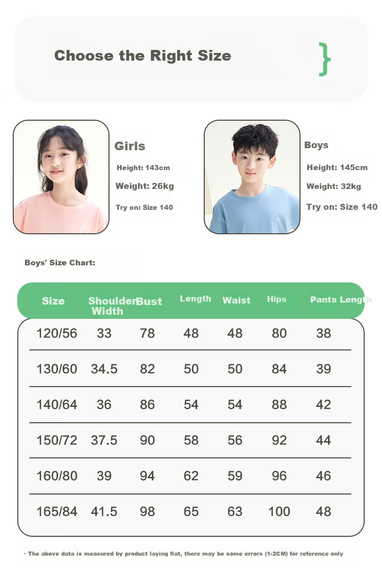 Hodohome Children's Pajamas, Girls' Summer Pure Cotton Pullover Loungewear, Short-Sleeve Shorts Air Conditioning Suit Set, 300 Pink 150 6