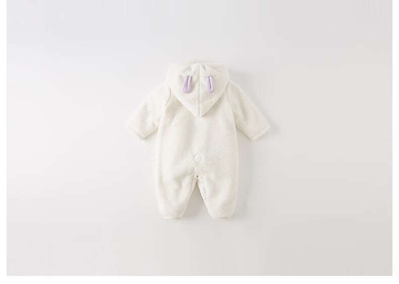 DAVE & BELLA Baby Girls' One-Piece Romper Warm Winter Outfit Newborn Outing Wear 2
