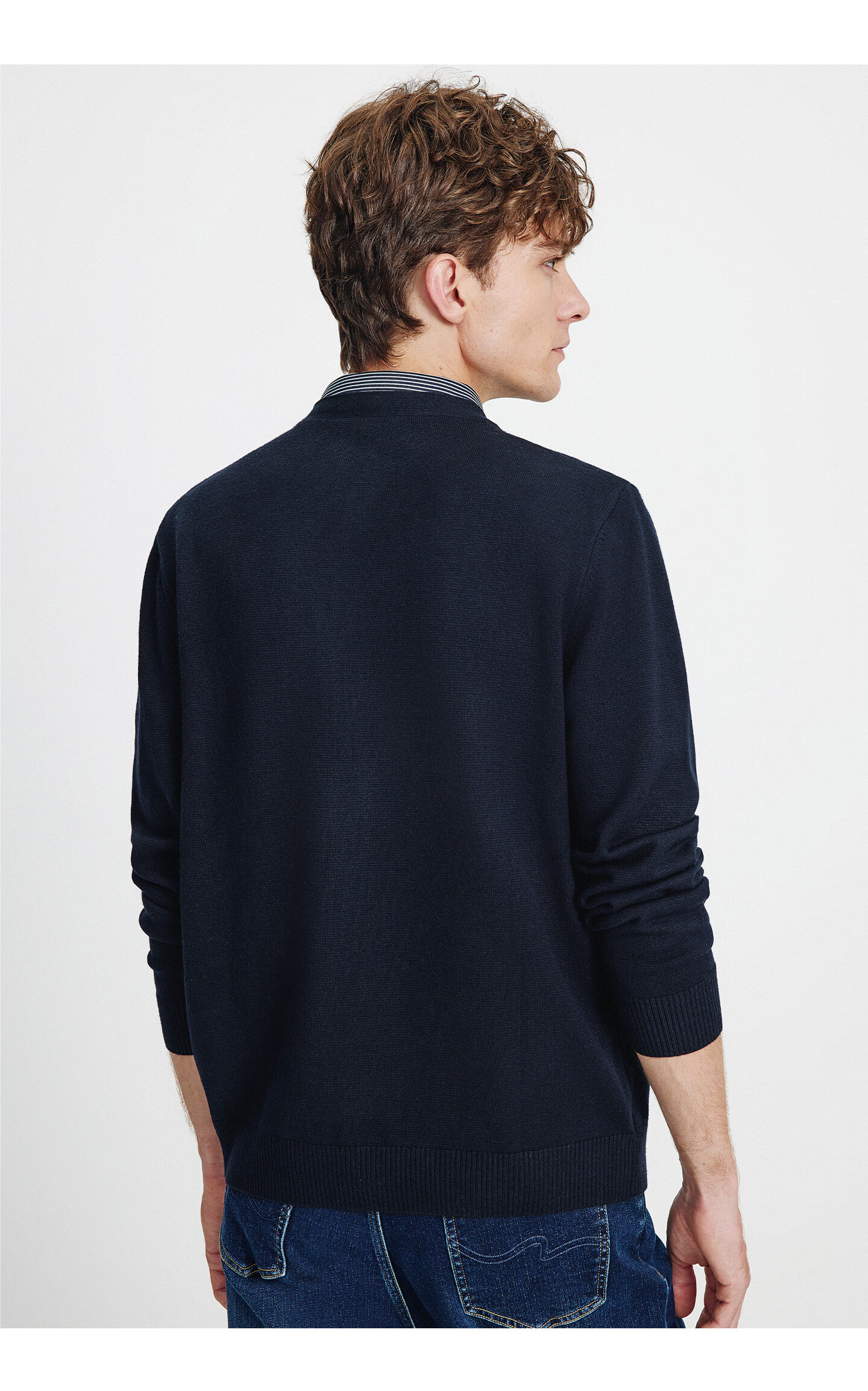 Navikail Italy Small Sailboat 25 Autumn Winter Men's Two-in-One V-Neck Knit Shirt Sweater 1144015305 7