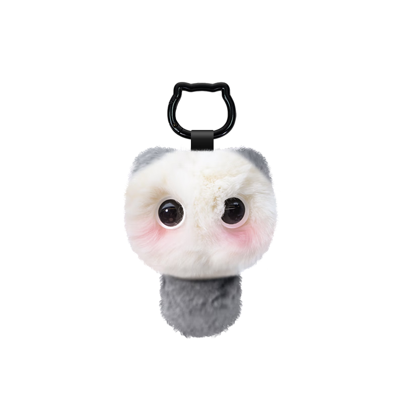 FUFUSOUL Mini Real Fur Fragrant Doll, Birthday Gift for Women, Plush Pendant Keychain, Graduation Gift, Blushing