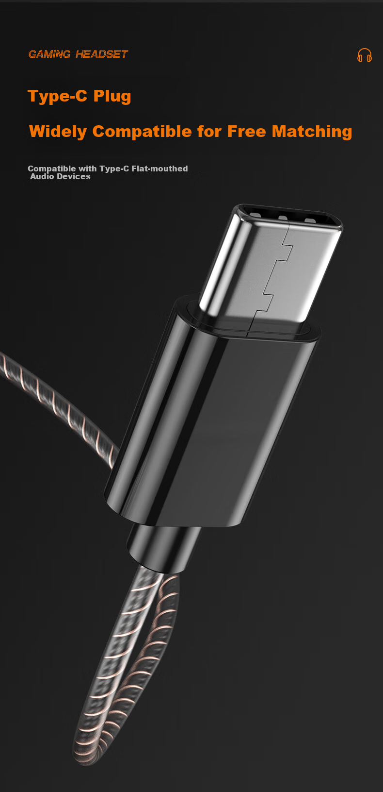 Bkayp Wired Gaming Headphones with Type-C Connector, In-Ear Design for Esports, Suitable for PUBG, Honor of Kings, Gunfight, Computer And Mobile Phone Use, Sleep Mode, Noise Cancellation, Music And Calls Compatible with Apple And Android Devices 12