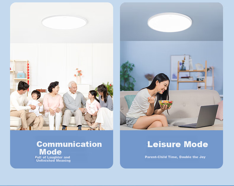 CHNT Full Spectrum Ra95 Eye Protection LED Ceiling Light for Bedroom, Ultra-Thin Study Room Balcony Hallway Light, 24W Cool White Light 11