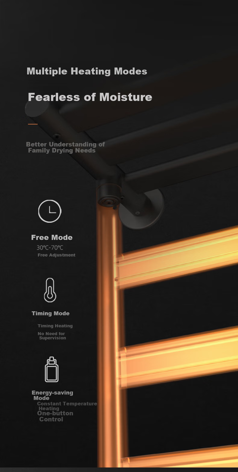 AVONFLOW Electric Towel Rack, Smart Drying And Dehumidifying, Antibacterial Drying Machine All-In No-Drilling Storage Rack, GD22 Standard Model 15