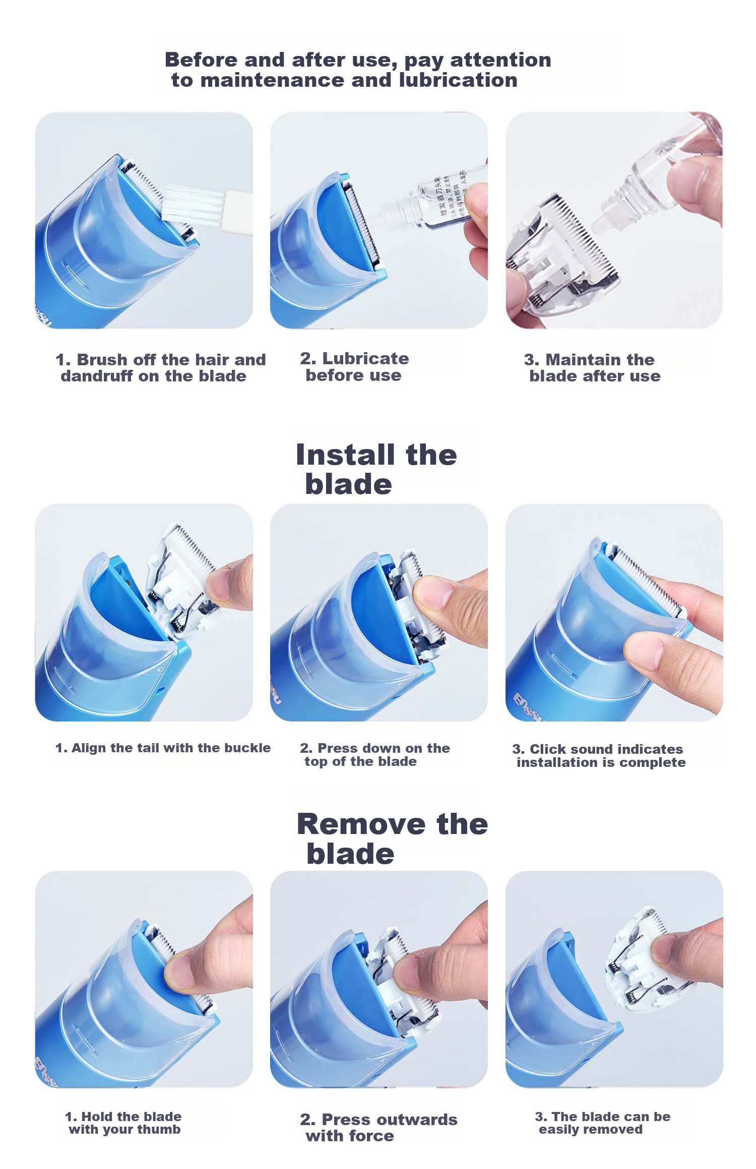 Enssu Baby Hair Clipper, Low Noise, Automatic Hair Suction, Children's Hair Trimmer, Infant Hair Cutter, Newborn Hair Scissors 21