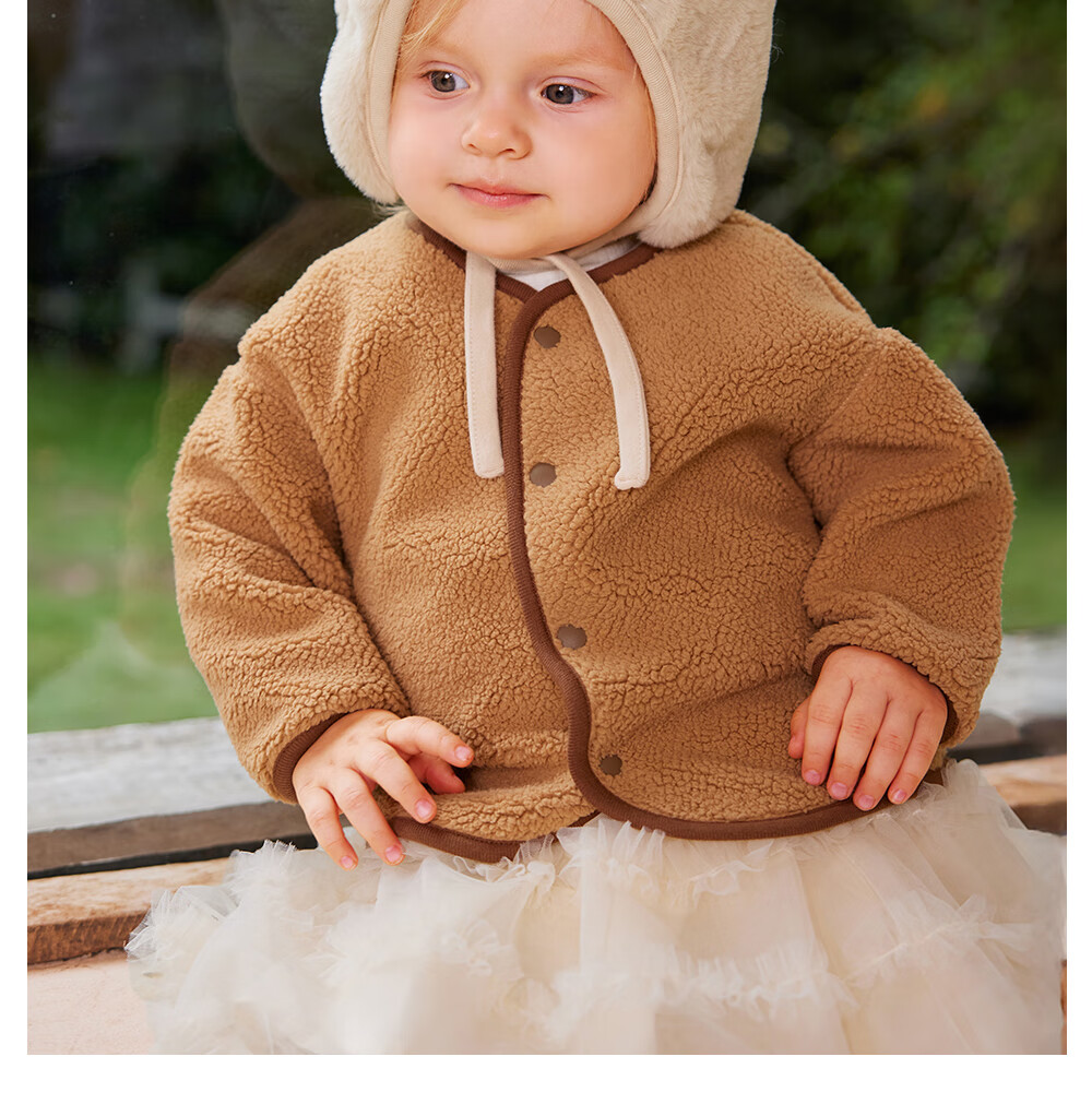 Beitais Baby Hat Autumn Winter Thickened Fleece Windproof Warm Plush Ear Protection Hat for Boys and Girls 14