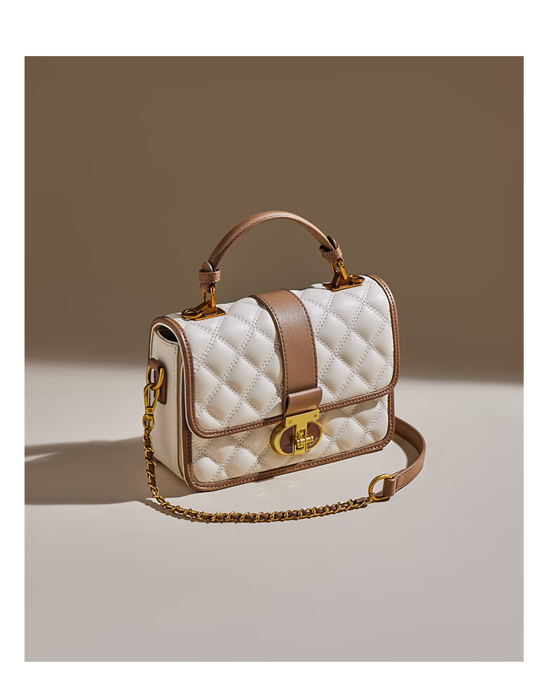 15MINS Women's Bag 2026 New Luxury Brand Quilted Chain Handbag Shoulder Bag Birthday Gift 13