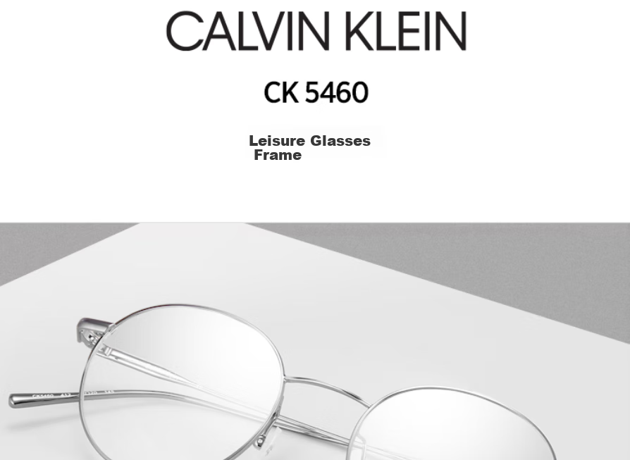 Calvin Klein Myopia Glasses, Business Commute Casual Style, Bare-Faced Early Morning Look for Men And Women, Optical Frames CK5460 714 4
