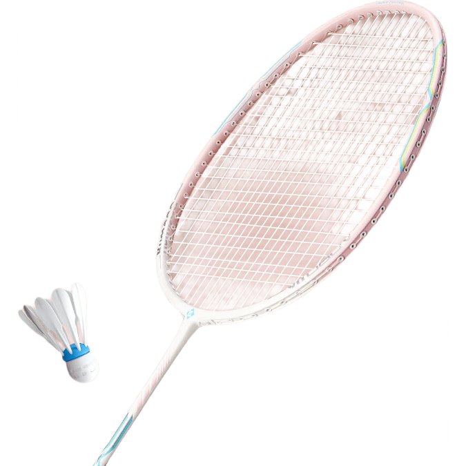 KUMPOO Carbon Composite All-Round Beginner Training Durable Stringing Racket AOBO06, Tranquil Lotus Pink