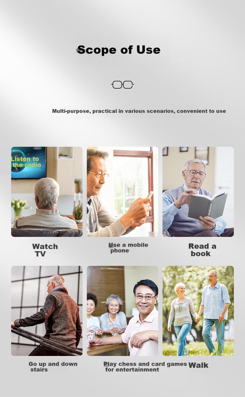 Pulais Reading Glasses for Men And Women, Imported Anti-Blue Light Automatic Zoom Reading Glasses 11172, Bifocal with 3.00 Diopter 5