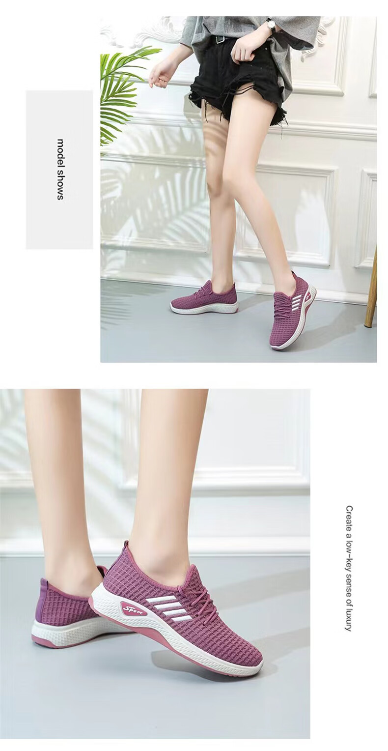 FOOTOPPO Slip-On Canvas Shoes for Women, Summer Middle-Aged And Elderly Beijing-Style Breathable Sweat-Wicking Soft-Soled Walking Shoes for Grandmothers And Mothers 15