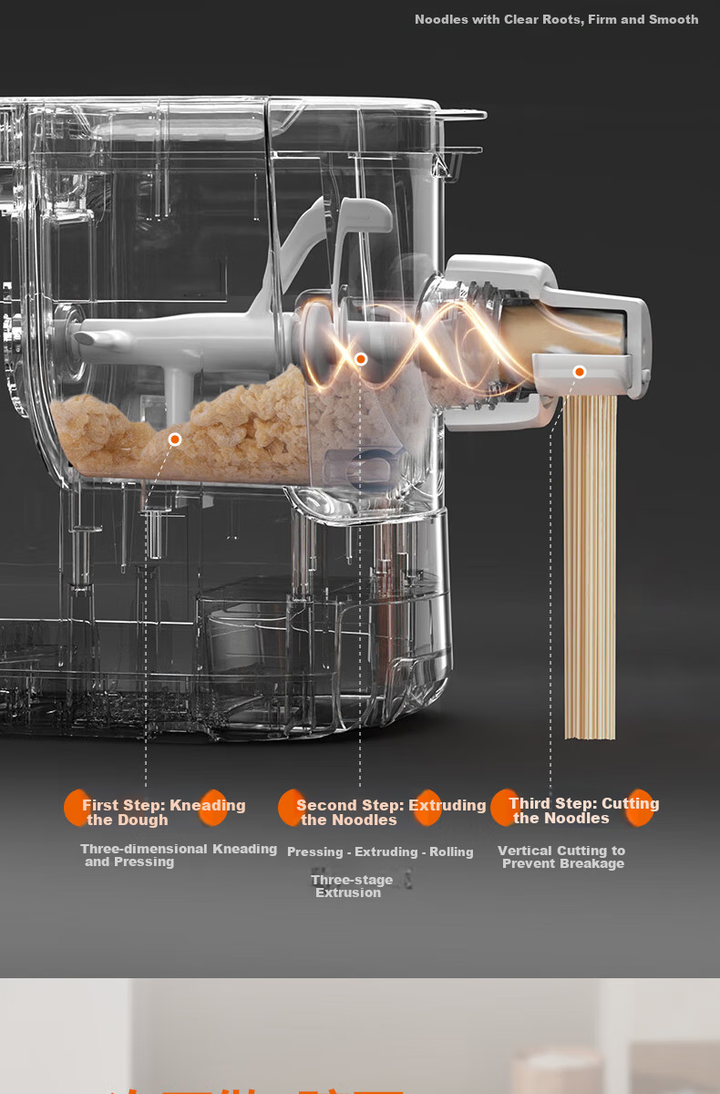 Joyoung Noodle Maker, Home Smart Fully Automatic Noodle Machine, Quick Noodle Output, 6 Sets of Molds, Easy-To Electric Pasta Maker, JYN-W3 7