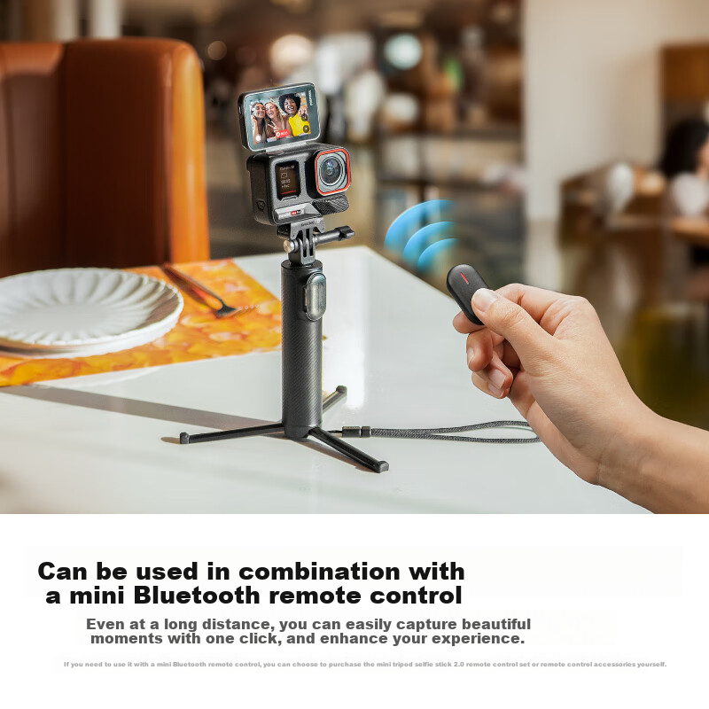 Штатив Insta360 Mini Tripod Selfie Stick 2.0, ручной монопод для экшн-камер, портативная модель
