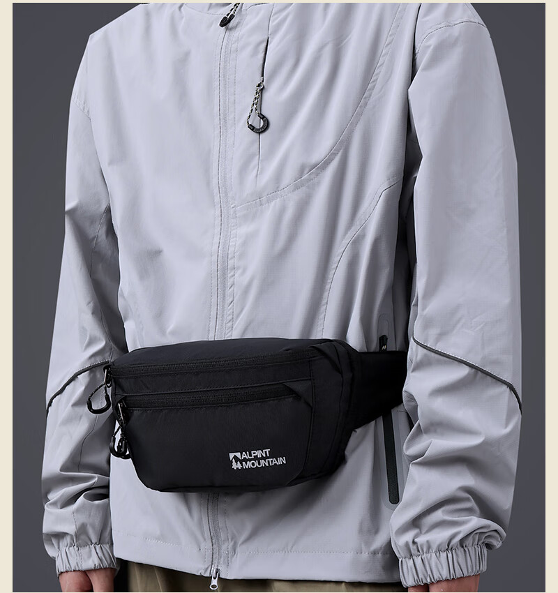 ALPINT MOUNTAIN Elmont Waist Bag Chest Bag Casual Outdoor Crossbody Bag Multifunctional Large Capacity Lightweight Sports Cycling Tactical Bag 18