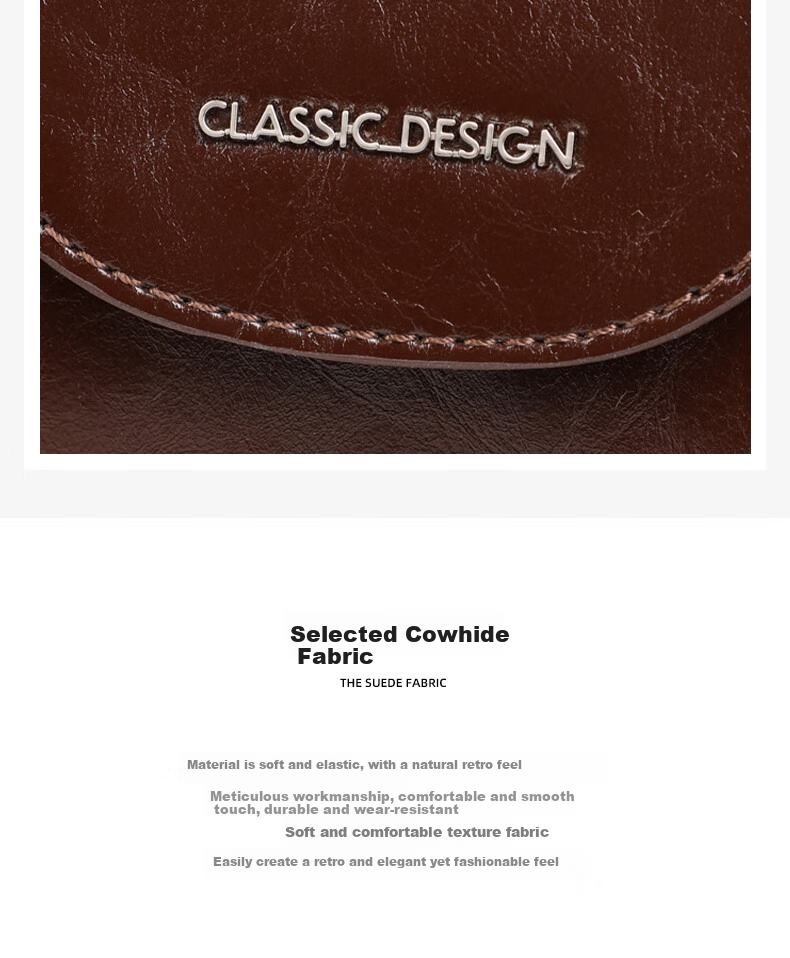 Aiqinghai Women's Handbag, Cowhide Crossbody Bag, Commuter Tote Bag, Luxury Brand, Practical Birthday And Mother's Day Gift for Mom 7