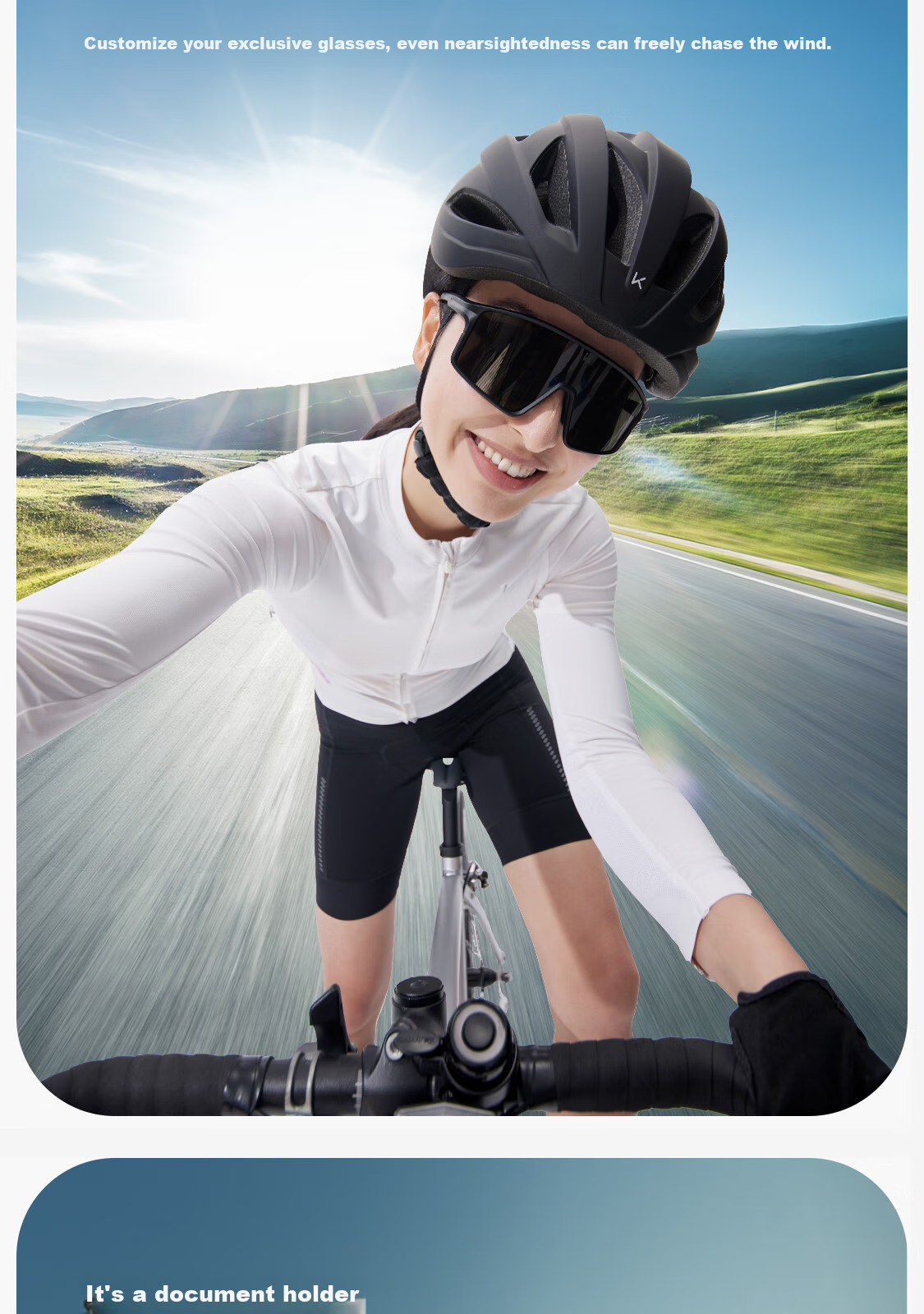 Keep Full-Frame Cycling Glasses, Black Frame, Anti-Slip, Windproof, Dustproof, Wind-Guiding, Drag-Reducing, White Frame, Coated with Red Lens 14