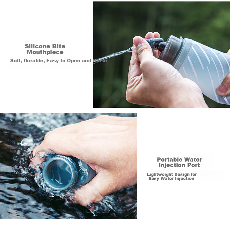 AONIJIE Hydration Bladder, Outdoor Soft Water Bottle, Hiking Sports Water Bag, Running And Trekking Convenient Water Reservoir 14
