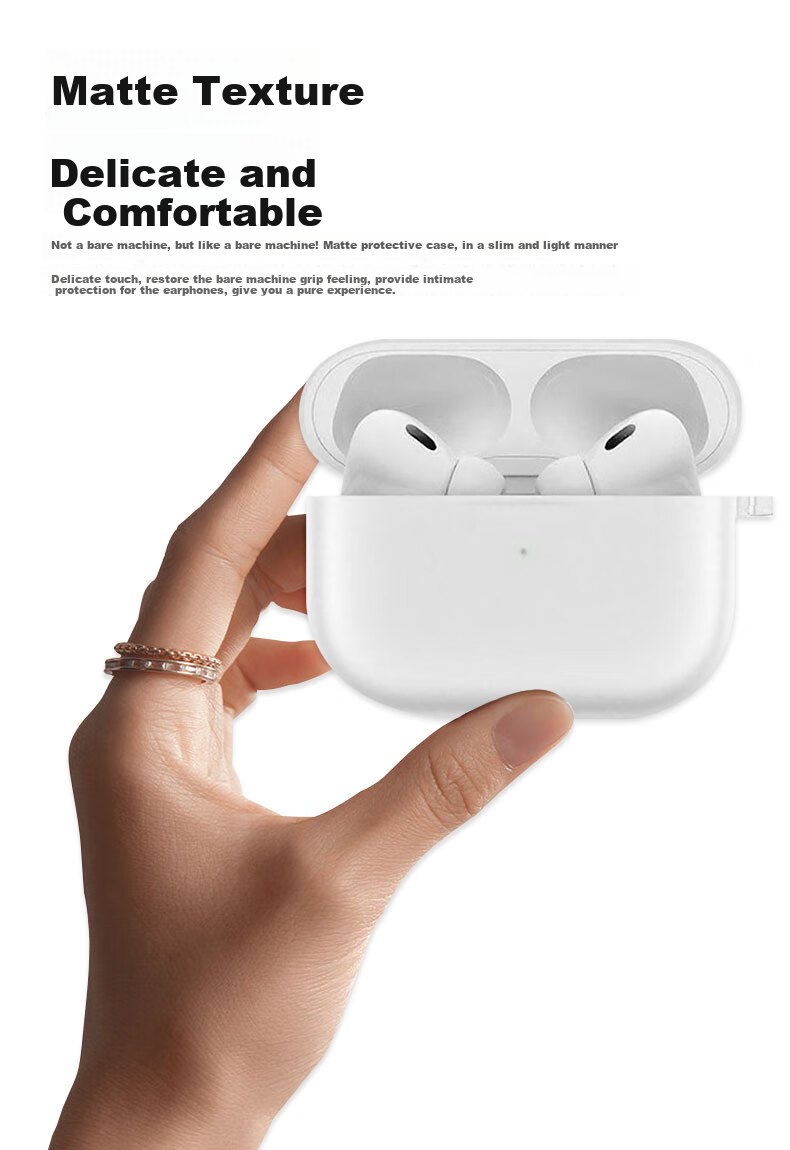 KMaxAI Silicone Protective Case for Apple AirPods Pro 3, Solid Color Minimalist Matte Cover with Lanyard for Wireless Earbuds Charging Case, Midnight Blue 4