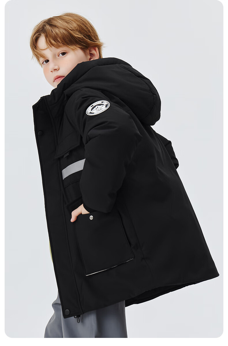 SNOWFLYING Kids Down Jacket Boys Girls Winter Thick Warm Pink 170 3
