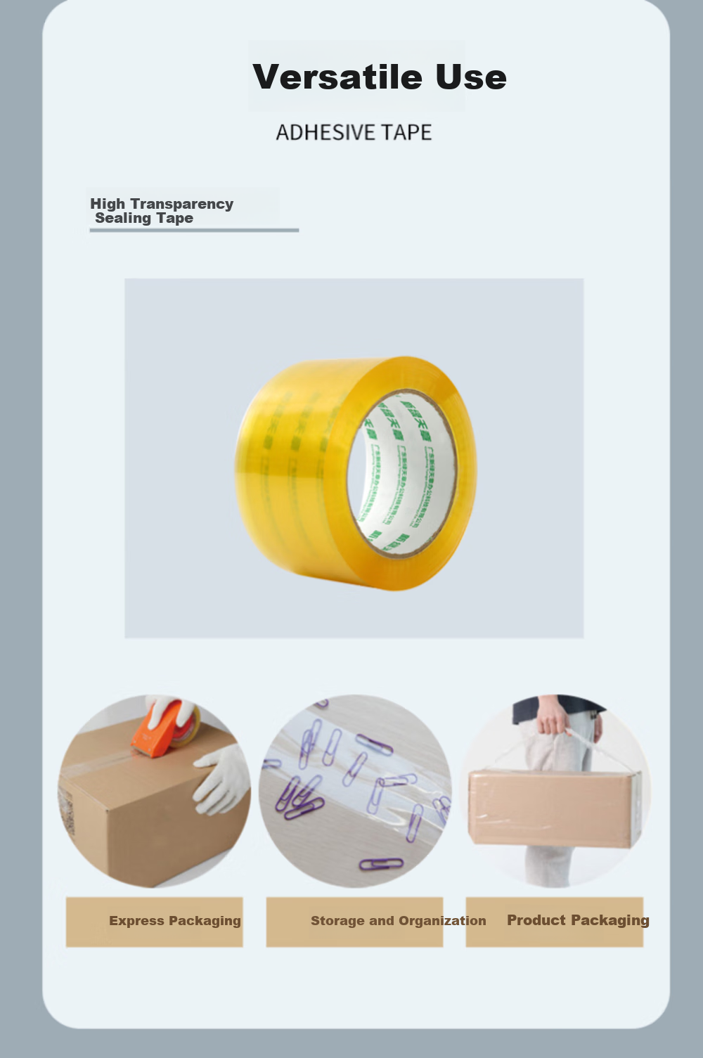 TANGO Ultra-Transparent Tape, 48mm*36.5m, 6 Rolls, 50um High Adhesion, Highly Transparent, for Packaging, Express Delivery, Office And Home Use, Value Pack with Strong Pull Resistance 8