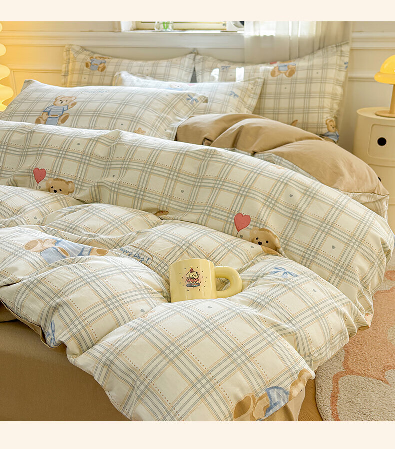 AVIVI A-Class 100% Cotton Duvet Cover Single Piece Pure Cotton Double/Single Bed Quilt Cover Home Use 200*230cm Floating Cloud First Dream 4