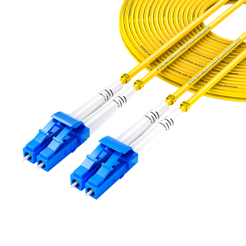 OFNP FTTH Fiber Optic Patch Cord Engineering Telecom Grade LC-LC Single Mode Duplex Low Smoke Zero Halogen Environmentally Friendly Flame Retardant Jacket 10Gbps Fiber Cable Data Center Transceiver Pi