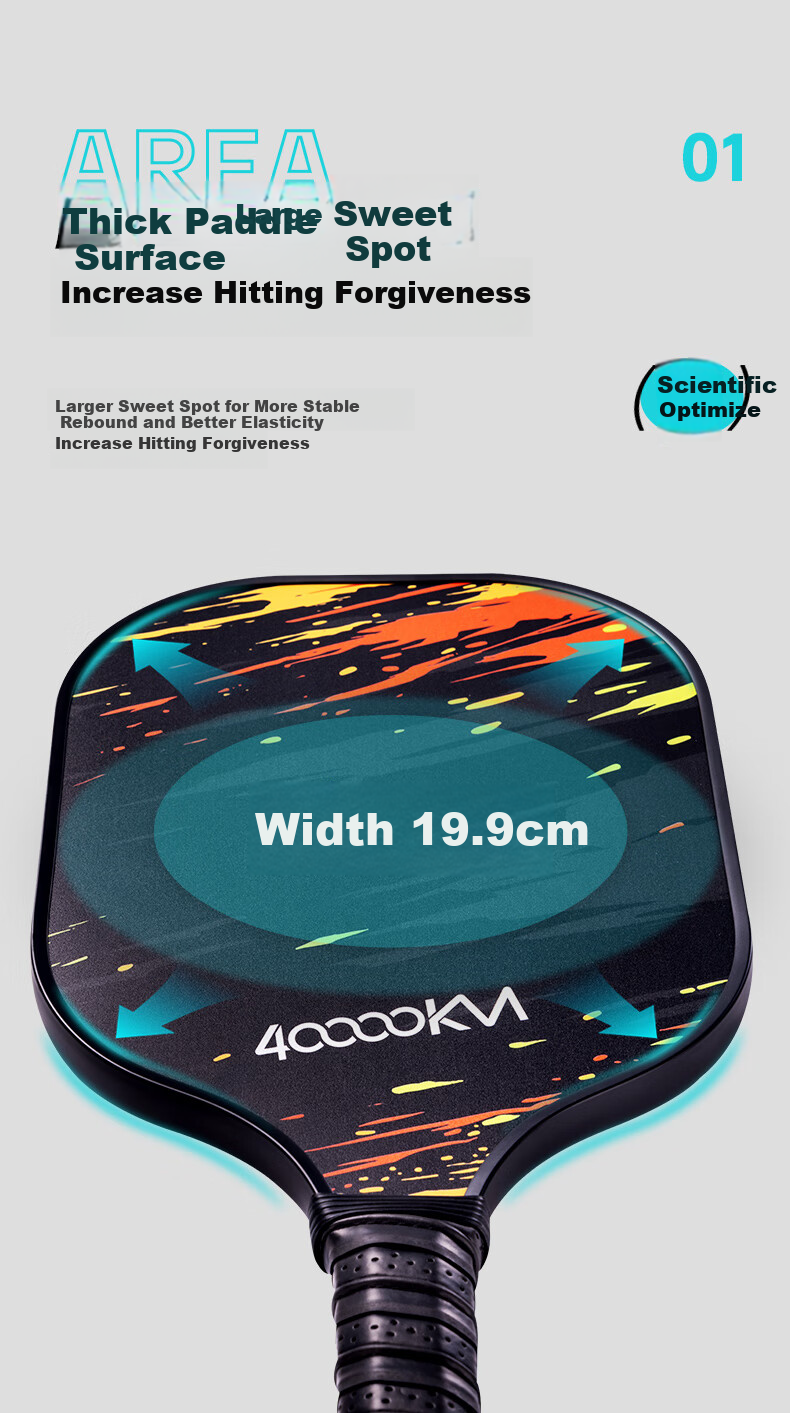 Siwangongli Paddle Set, T300 Carbon Fiber Double Racket Professional Model with PP Honeycomb Core, Durable Competition Grade, Ink Finish 4