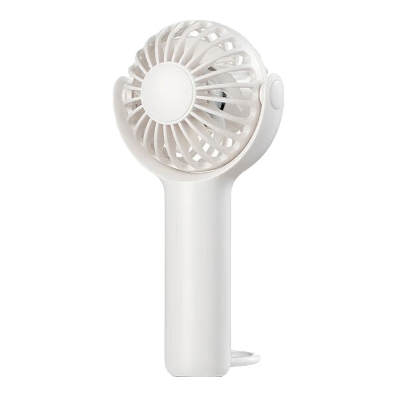 JD Original [Rotatable, Desktop Use] Ice Cream Elite High-Power Handheld Mini Fan, Quiet Portable Small Mini USB Rechargeable Fan for Home And Personal Use, Vanilla White