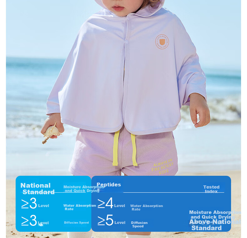 Beitaisi Children's Sun Protection Clothing, Breathable New Summer Thin Style, Baby Ice Silk Sun Protection Garment, Boys And Girls Shawl Cape 15
