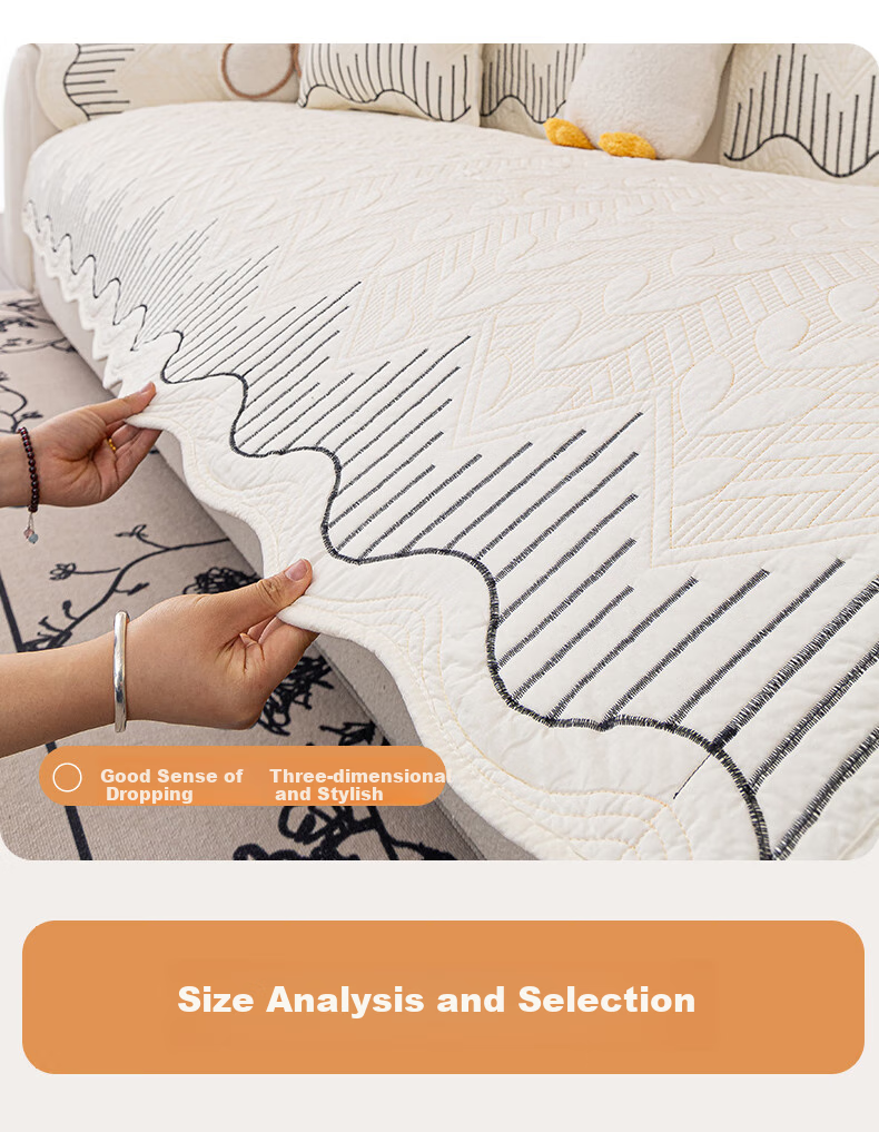 Wuyinliangpin Class A Maternity Sofa Cover, Pure Cotton Non-Slip 100% Cotton Sofa Slipcover Pad Towel, 90*160 Siji 20