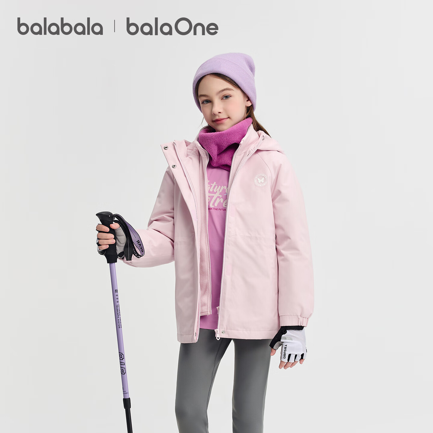 BALABALA Children's Clothing Cotton Jacket for Boys And Girls, 2026 New Spring Water-Repellent Coat, Warm Padded Outerwear, Fashionable