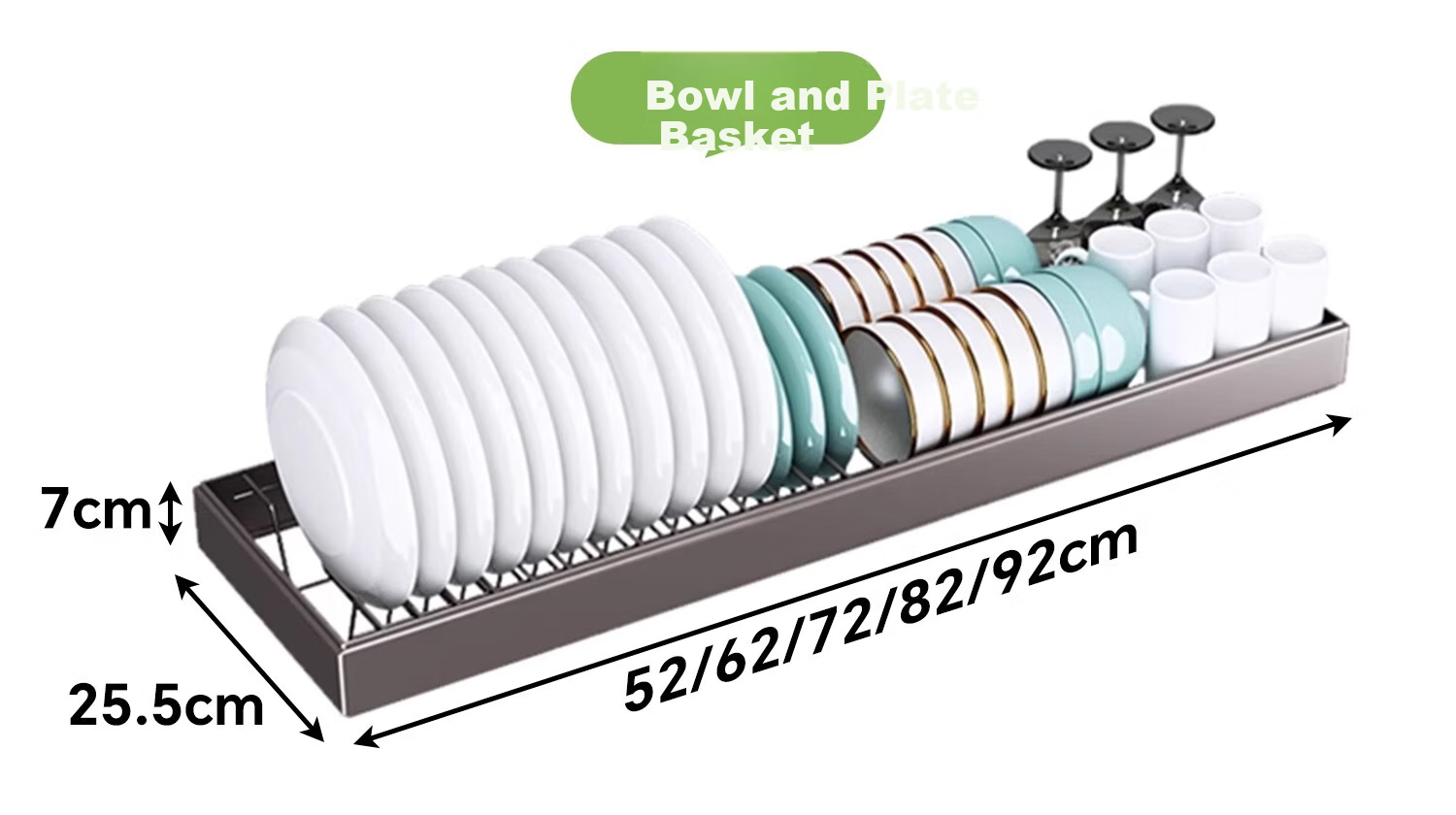 Shuaishi Kitchen Utensil Storage Rack, Sink Drainer Rack, Dish Rack, Bowl And Plate Washing Rack, Sink Organizer Shelf 26