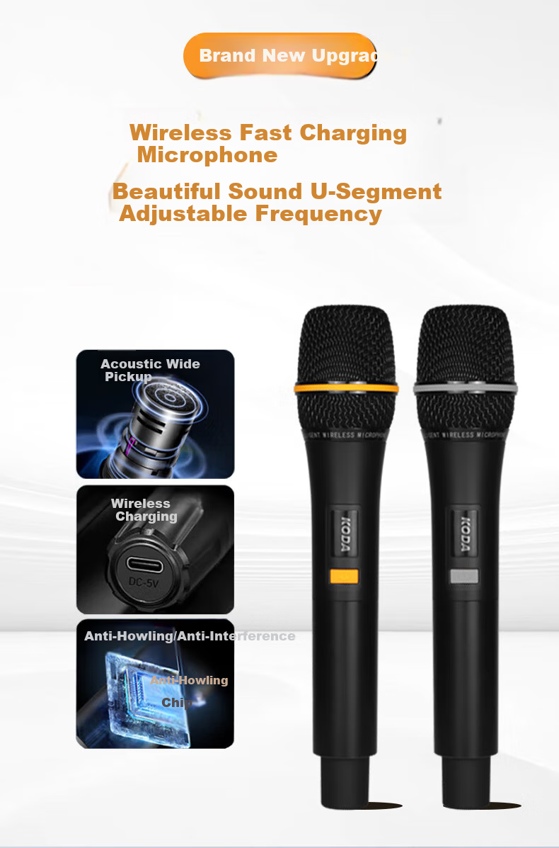 KODA KD1268 Square Dance Speaker with Display Screen, Outdoor Karaoke Dedicated Video Karaoke Machine, Singing Mobile Bluetooth Speaker, Home KTV Sound System Set 12