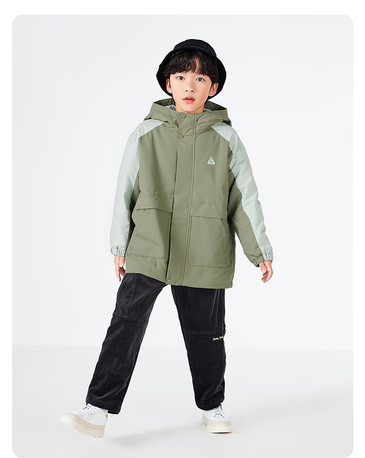 Balabala Boys' Cotton Padded Jacket Two-Piece Set 2025 Autumn Winter Waterproof Windproof Warm Trendy 208425106102 5