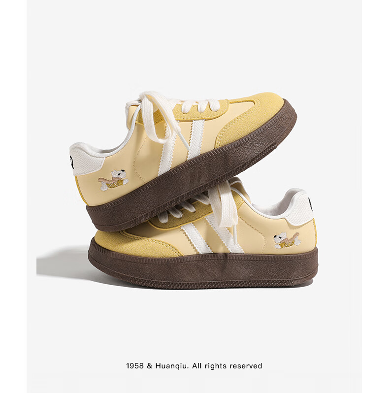 Global Korean Style Cow Print Sneakers Women 2026 Spring New Versatile Sports Casual Embroidered Trainer Shoes Beige Size 40 13
