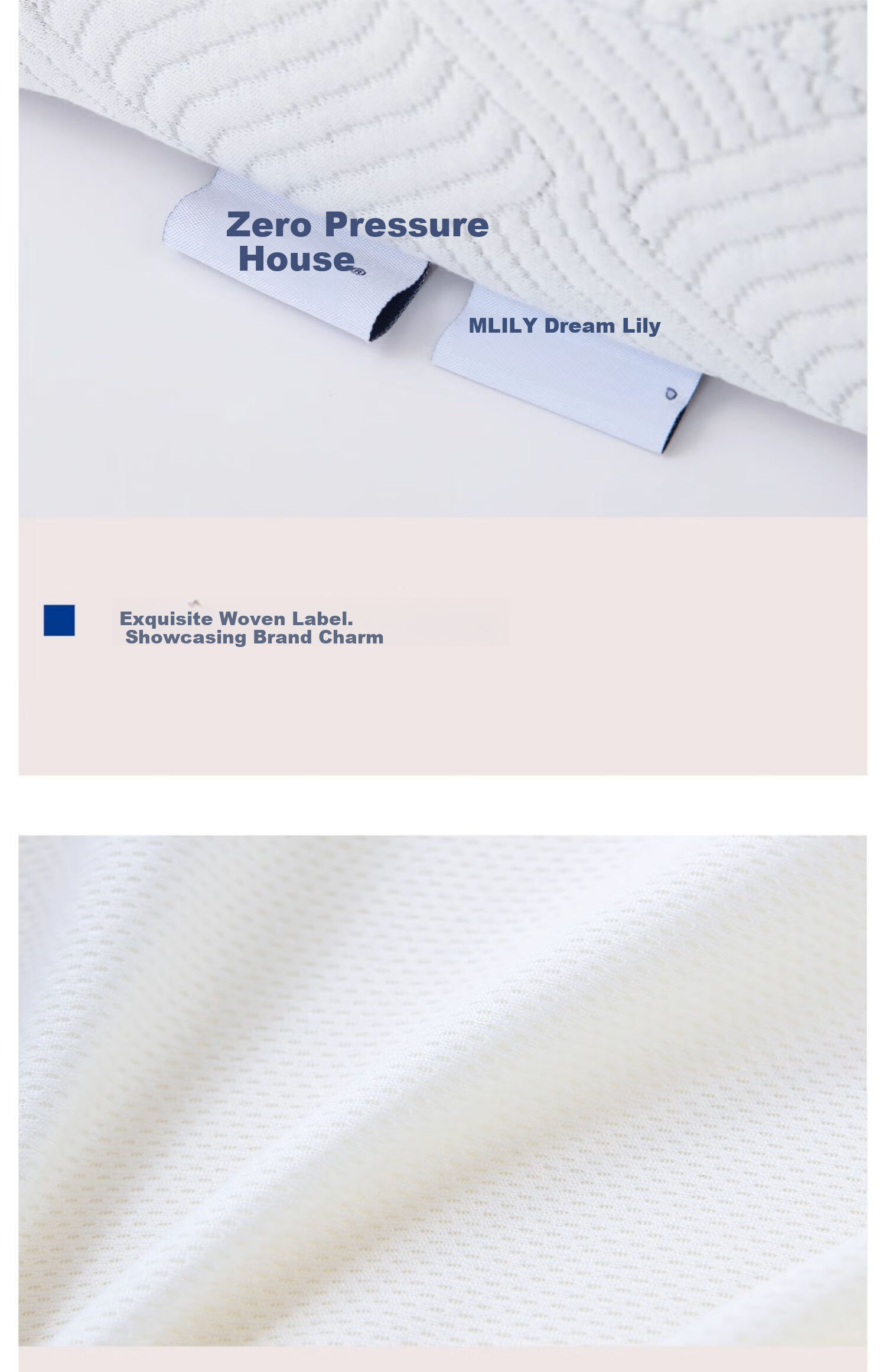 MLILY Zero Pressure Memory Foam Pillow, Cervical Support Pillow for Adults, Five-Star Hotel Quality Memory Pillow, Single Pack 17