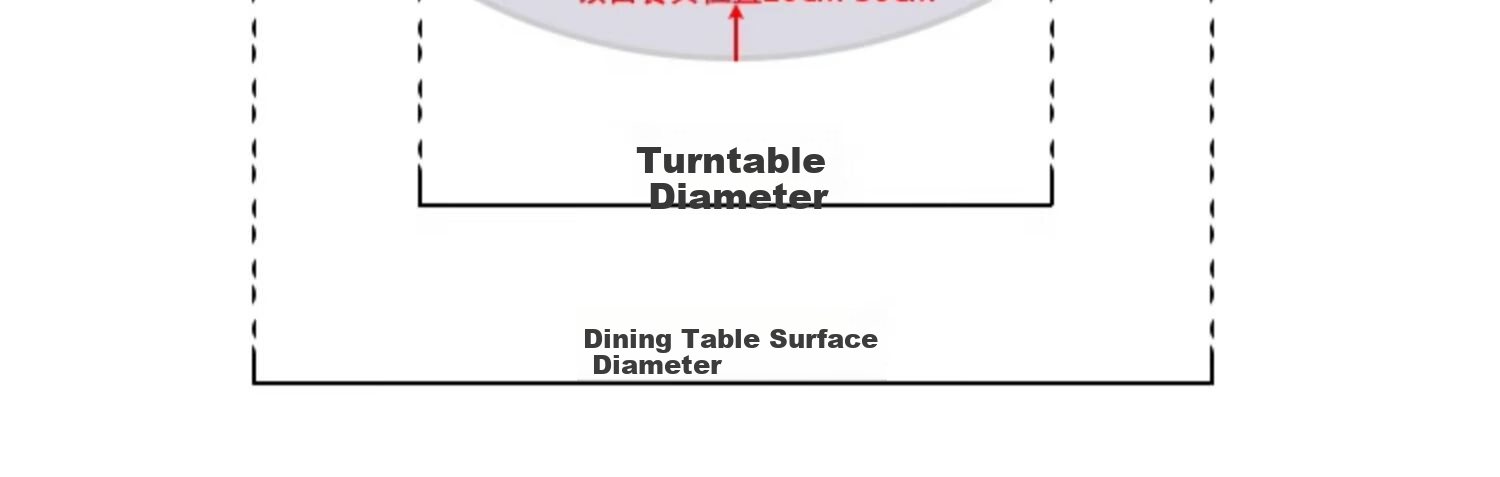 Zhuobo Dining Table Turntable Tempered Glass Rotating Round Table Base Desktop Lazy Susan BZP2 with Six Auxiliary Wheels 88cm 6