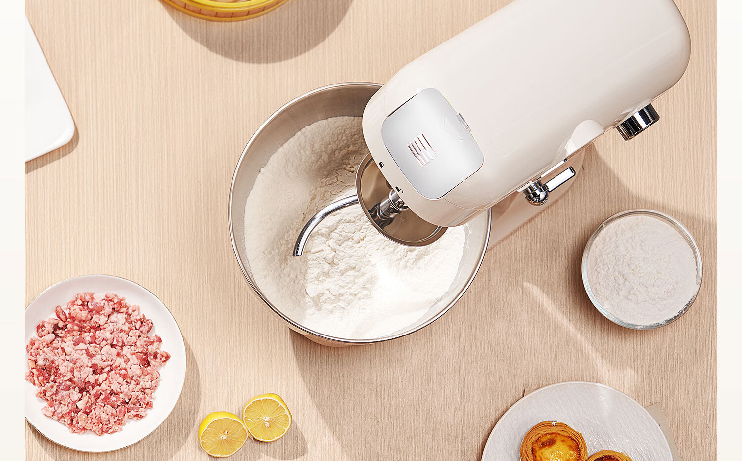 Shunran Kitchen Machine, 8L Quiet DC Chef Machine, Multi-Functional Smart Timer for Home Use, Automatic Baking, Whipping Egg Whites And Cream, Dough Kneading Machine SM-607 13