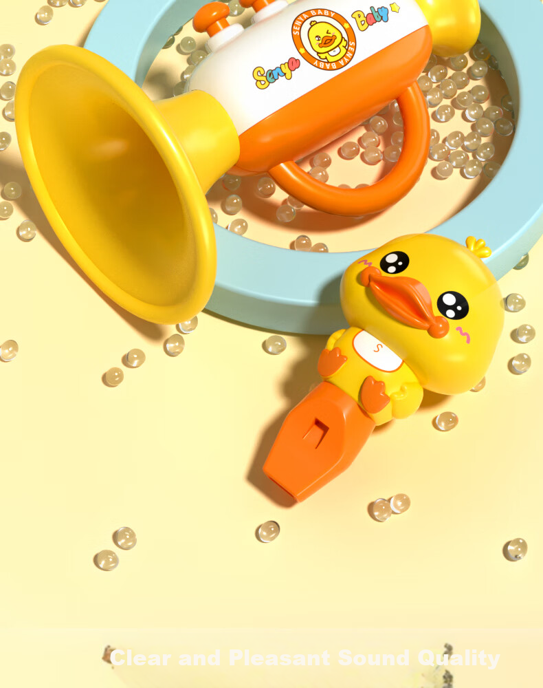 Taidishiguang Small Trumpet Baby Toy, Suitable for Ages 6-12 Months And Above, Musical Instrument, Whistle for Toddlers 1-3 Years Old, Children's Birthday Gift 7
