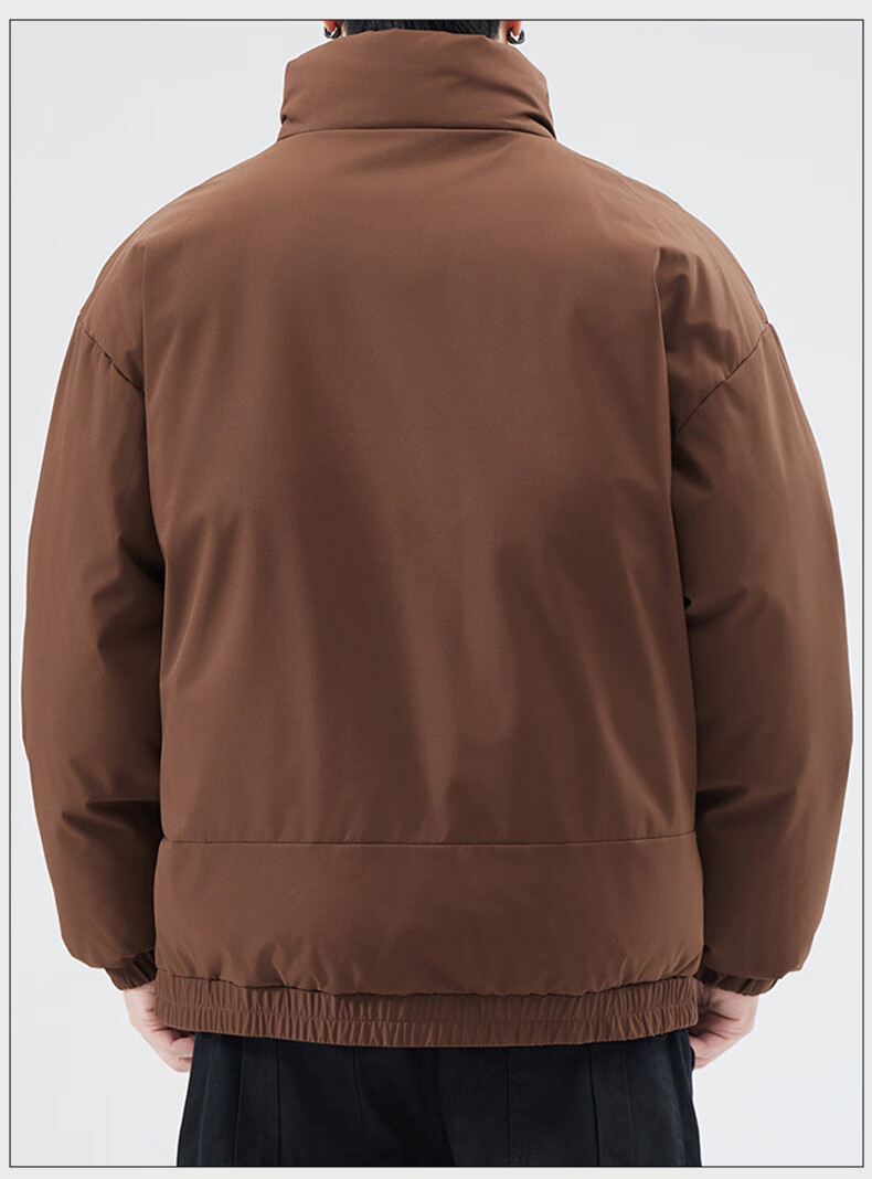 JEEP Men's Thickened Warm Windproof Cotton Padded Jacket Loose Casual Winter Coat 10