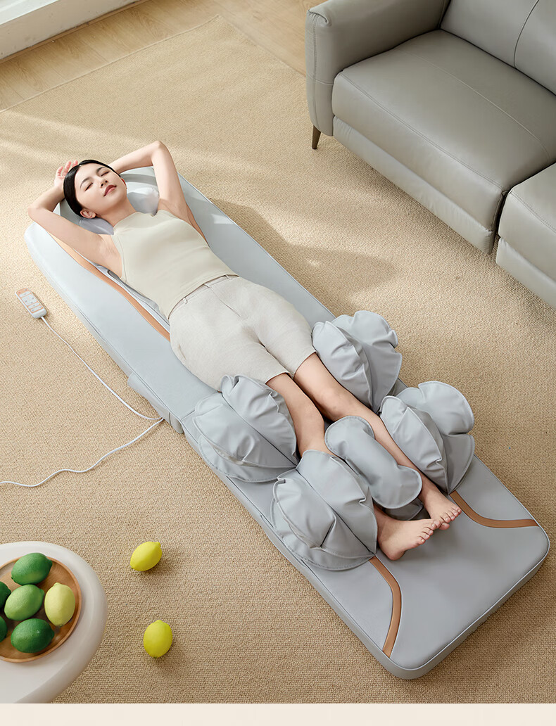 Ecomed German Full Body Massage Mat Recliner Home Massage Bed Shoulder Neck Waist Back Leg Massager Gift for Parents Elders Practical Birthday Present 17