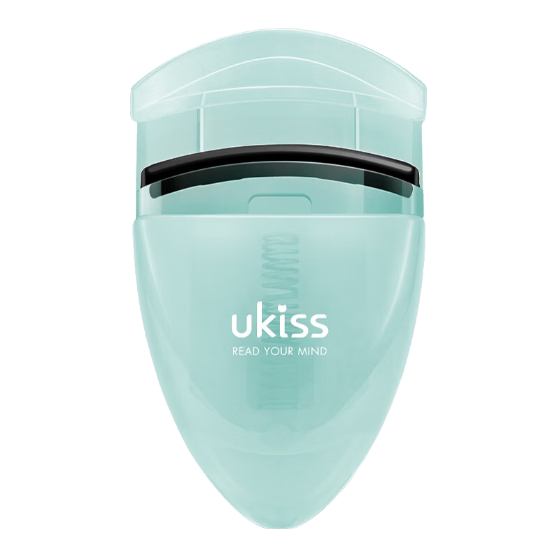 Ukiss Portable Eyelash Curler 01# Ice Lake Green, Local Beginner Electric Eye Lash Curler, Long-Lasting Shaping Curling Tool