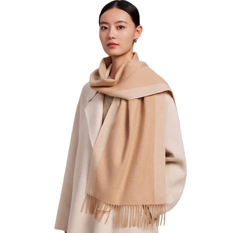 Shanghai Story Autumn Winter New Pure Wool Scarf Shawl Soft Warm Gift for Mom Elders Birthday New Year Women Neck Warmer