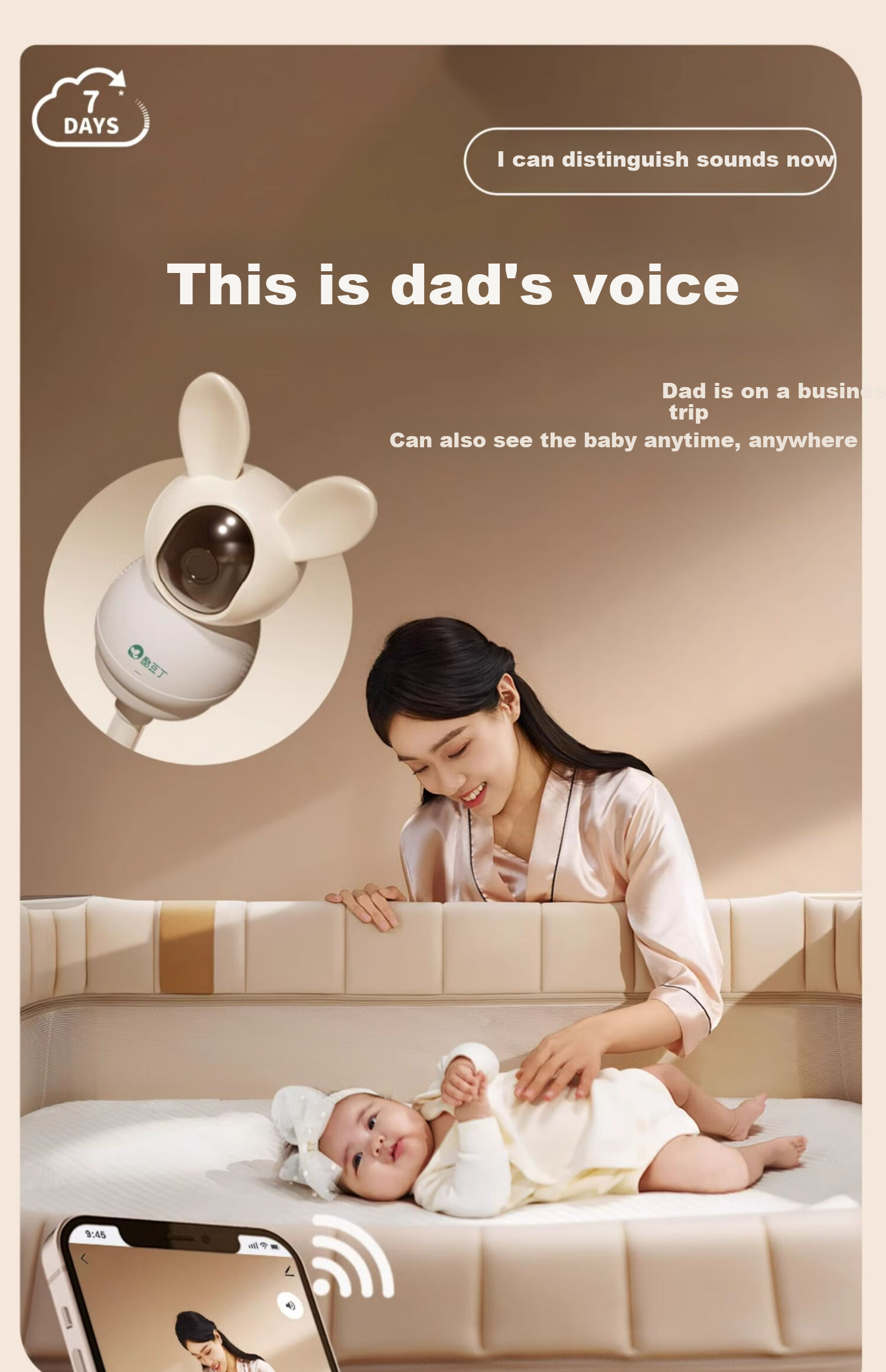 Coolbaby Cloud Baby Crib Mattress, Newborn 4D Fiber Mattress, Children's Mattress, Removable, Suitable for All Seasons 18