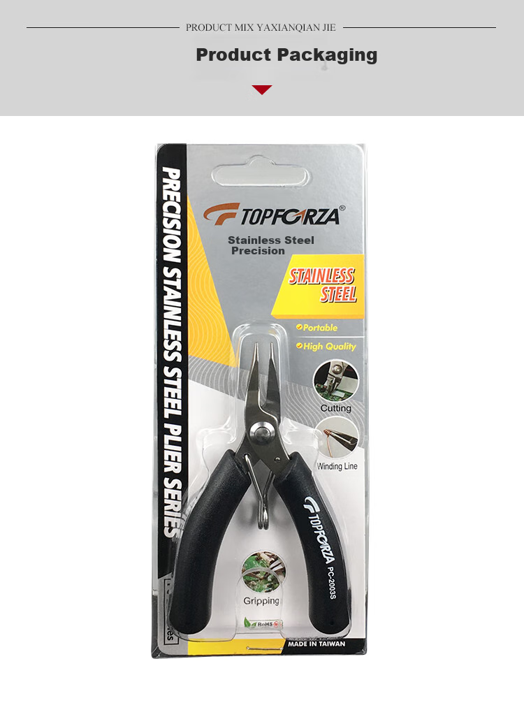 TOPFORZA Needle-Nose Pliers, Small Size, Non-Serrated Wire Cutters, Electrician's Specialized Multi-Functional Mini Wire Cutter, Needle-Nose Pliers PC-2003S 5