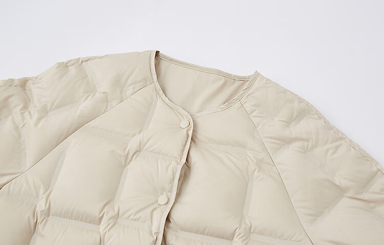 Dme [Puff Lover] 25 Winter Cloud 90% Duck Down Matte Horizontal Knitted Slimming Bread Women's Down Jacket 16