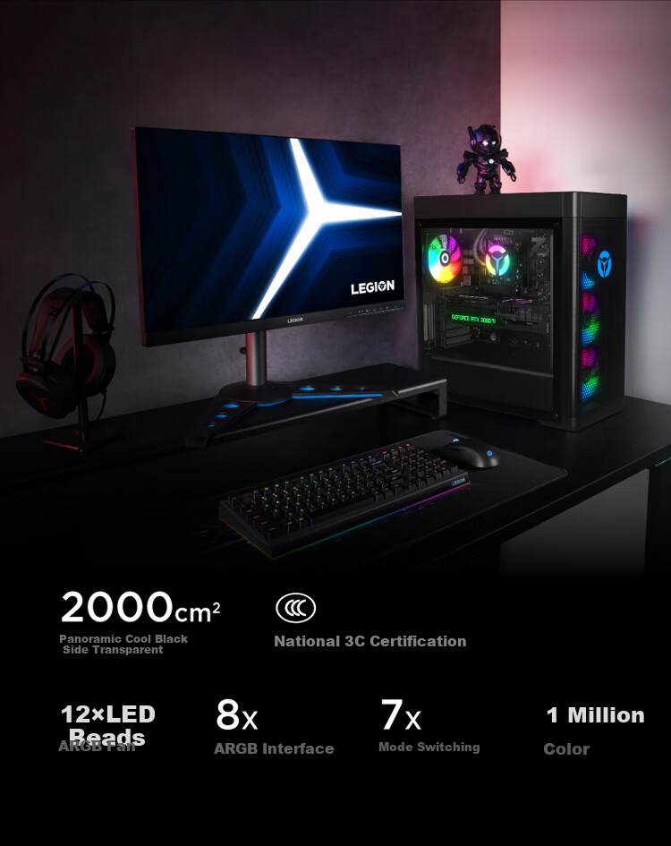Lenovo Legion Blade 9000K Gaming Desktop PC (U9-285K RTX 5090DV2 24GB GPU 64GB DDR5 Liquid Cooling) 21
